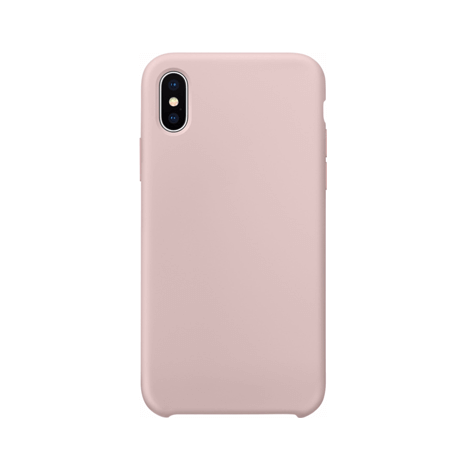 iPhone Xs hoesje siliconen - Pink Sand - Telefoonglaasje