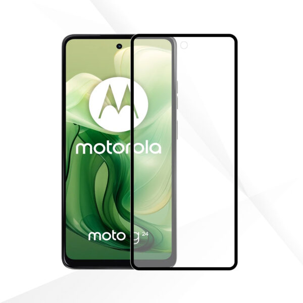 Telefoonglaasje Edge to Edge screenprotector gehard glas Motorola Moto G24