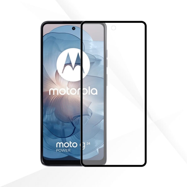 Telefoonglaasje Edge to Edge screenprotector gehard glas Motorola Moto G24 Power