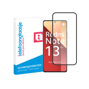 Telefoonglaasje Edge to Edge screenprotector gehard glas Xiaomi Redmi Note 13 Pro 4G met verpakking