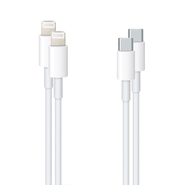 Lightning naar USB-C kabel 1 meter 2-pack