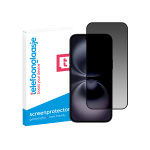 Telefoonglaasje Edge to Edge iPhone 16 Privacy screenprotector gehard glas met verpakking