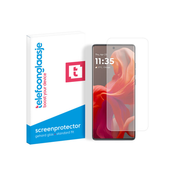 Telefoonglaasje Motorola Moto G85 gehard glas screenprotector standard fit met verpakking