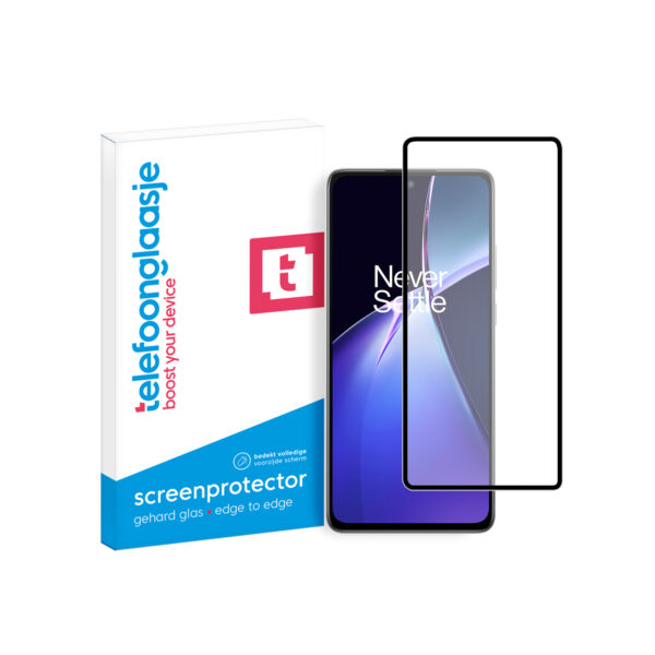 Telefoonglaasje OnePlus Nord CE4 Lite gehard glas screenprotector Edge to Edge met verpakking