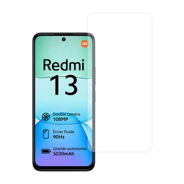 Telefoonglaasje Xiaomi Redmi 13 4G gehard glas screenprotector standard fit