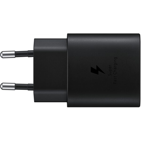 EP-TA800NBEGWW Samsung Lader USB-C 25W Zwart schuin liggend