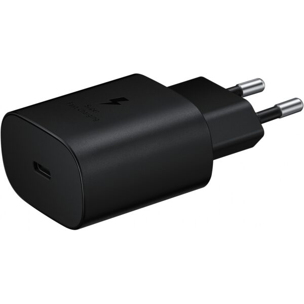 EP-TA800NBEGWW Samsung Lader USB-C 25W Zwart schuin connector